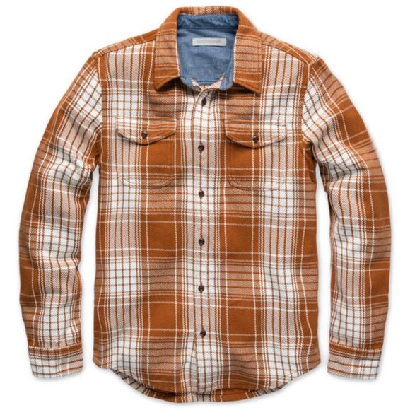 Outerknown | Blanket Shirt In Cedar Bigbury Plaid - Picture 4 of 14